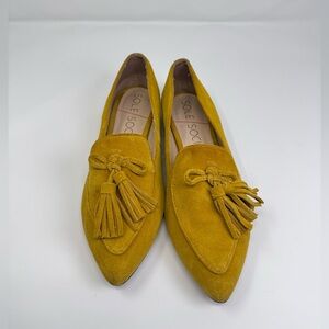 Sole Society Women's Yellow Suede Loafers